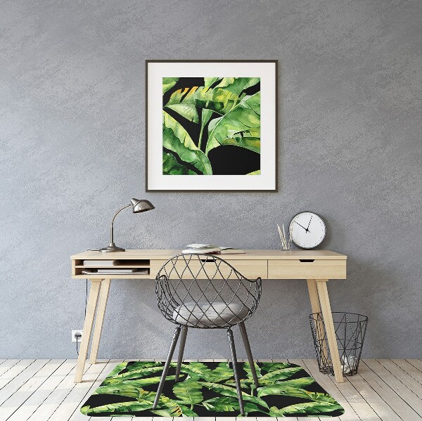 Alfombra silla escritorio Hoja tropical