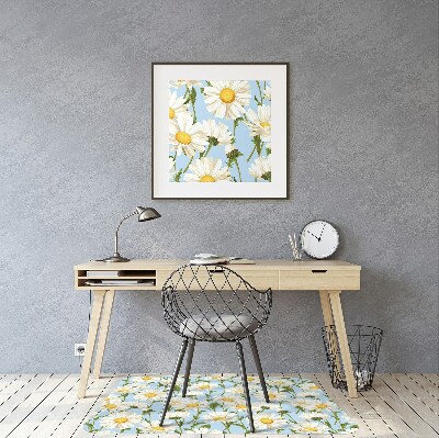 Alfombra silla escritorio Flores de manzanilla