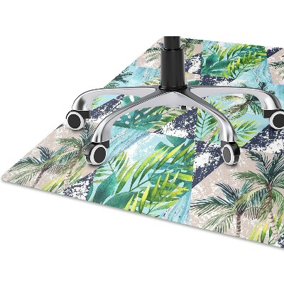 Alfombra silla ordenador Mosaico tropical