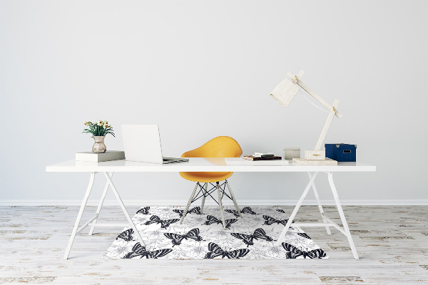 Alfombrilla para silla de escritorio Dibujo de mariposas