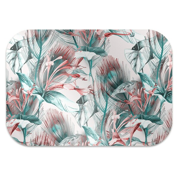 Alfombra para silla de escritorio Dibujo tropical