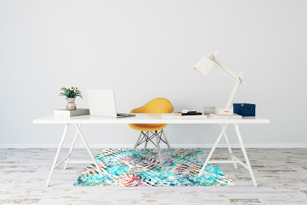 Alfombra para silla de escritorio Estampados de hojas
