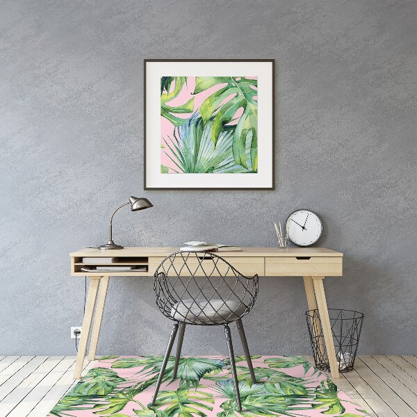 Alfombrilla para silla de escritorio Arte botánico