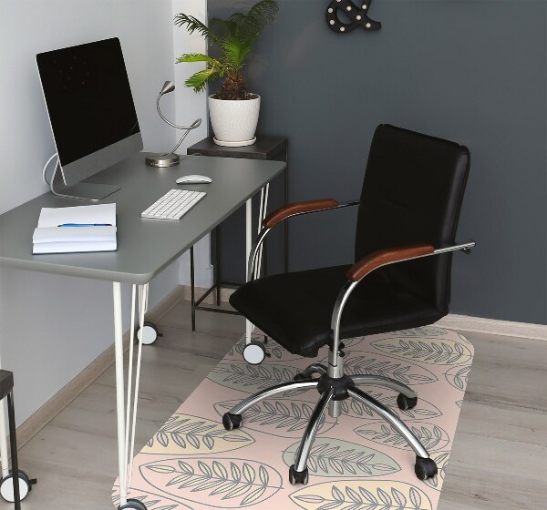 Alfombrilla para silla de escritorio Hojas coloridas