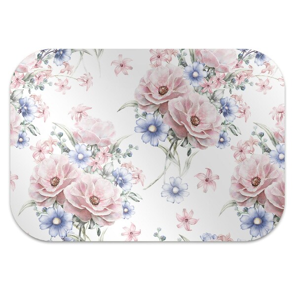Alfombra protectora suelo para silla Bouquet delicado