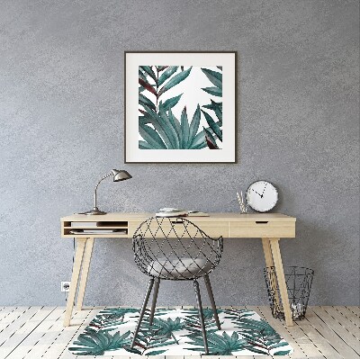 Alfombrilla para silla de escritorio Ilustración tropical