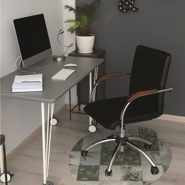 Alfombrilla para silla de escritorio Mosaico tropical