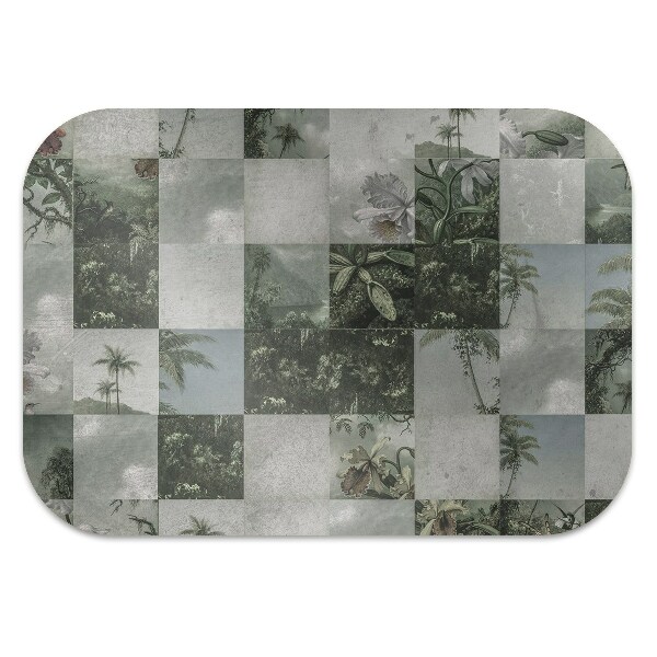 Alfombrilla para silla de escritorio Mosaico tropical