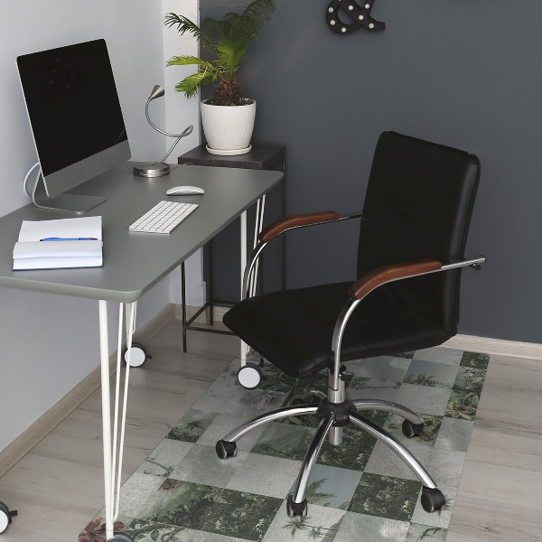 Alfombrilla para silla de escritorio Mosaico tropical