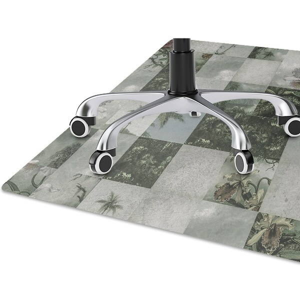 Alfombrilla para silla de escritorio Mosaico tropical
