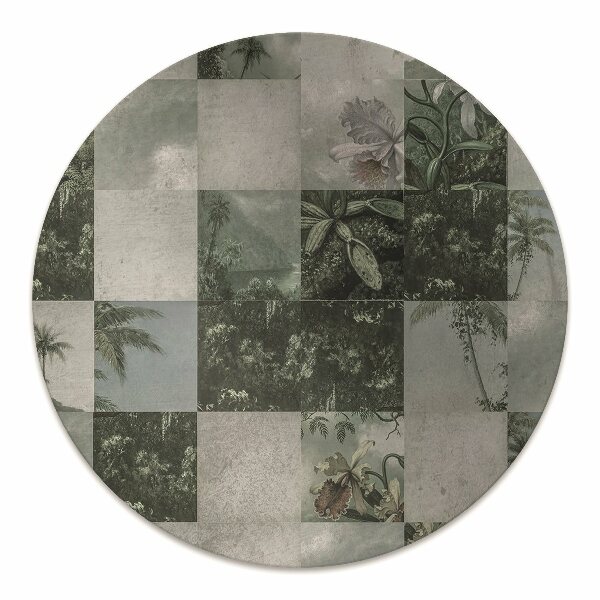 Alfombrilla para silla de escritorio Mosaico tropical