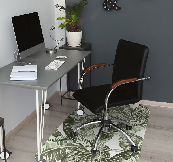 Alfombrilla para silla de escritorio Hojas de banana