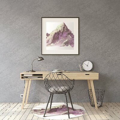 Alfombra para silla de escritorio Montañas de invierno