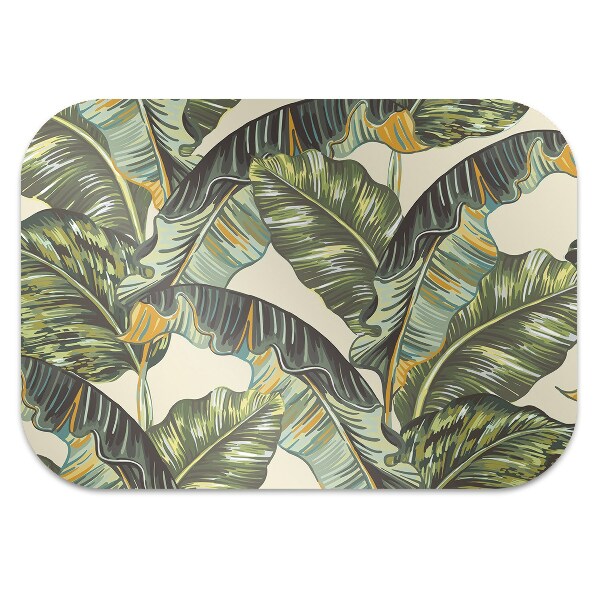 Alfombra silla ordenador Hojas tropicales