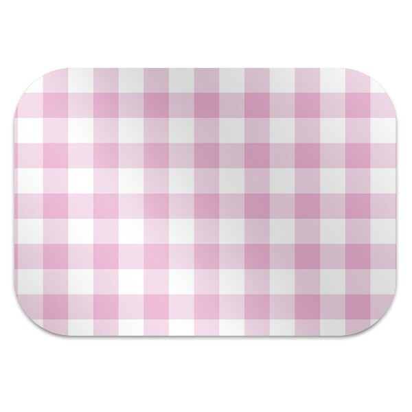 Alfombra silla ordenador Rejilla rosa