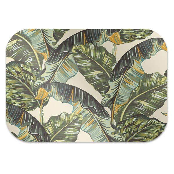 Alfombra silla ordenador Hojas tropicales