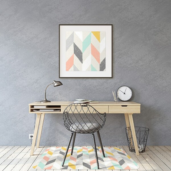 Alfombra para silla de escritorio Espiga pastel