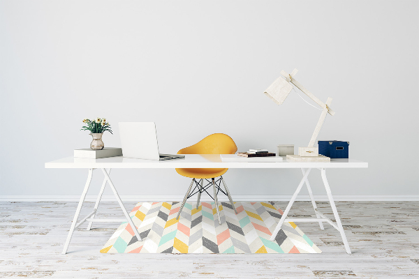 Alfombra para silla de escritorio Espiga pastel
