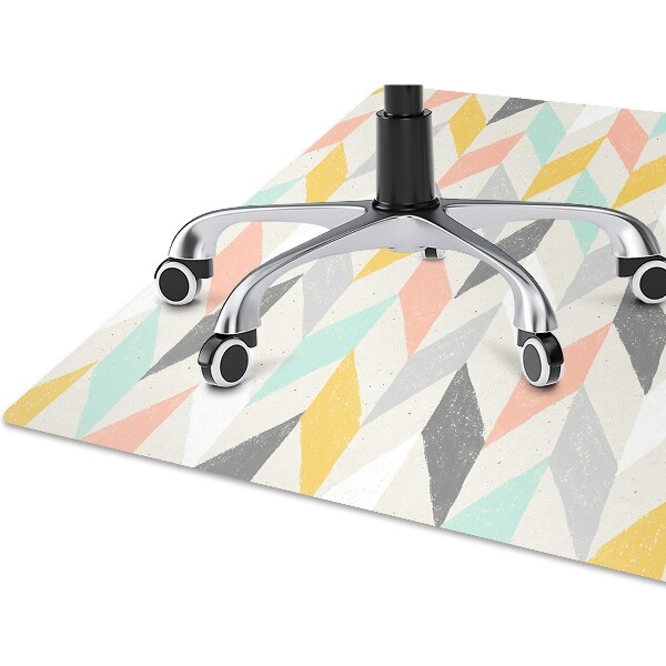 Alfombra para silla de escritorio Espiga pastel