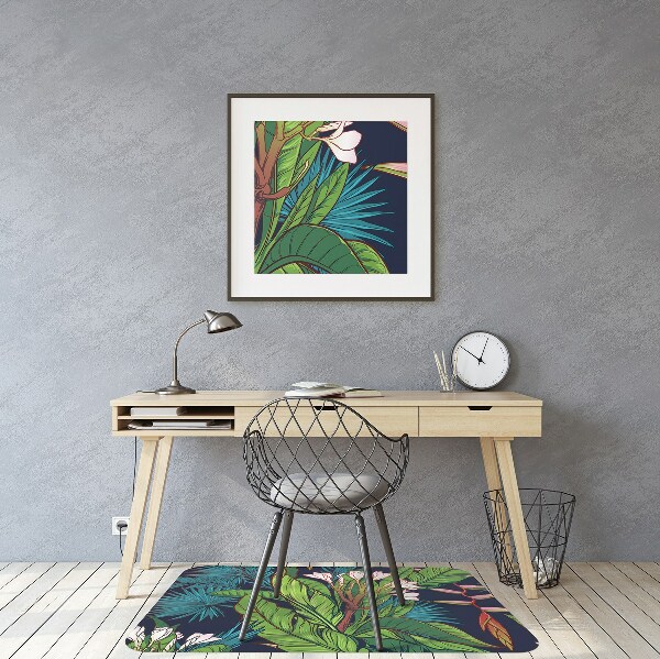 Alfombra para silla de escritorio Jungla tropical