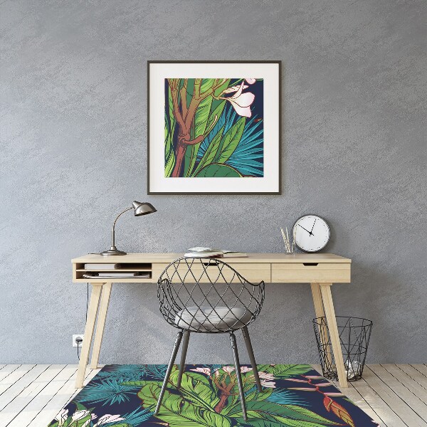 Alfombra para silla de escritorio Jungla tropical