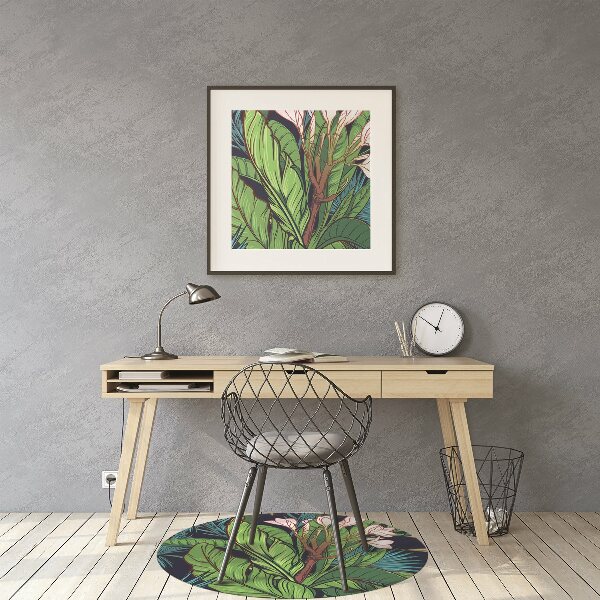 Alfombra para silla de escritorio Jungla tropical