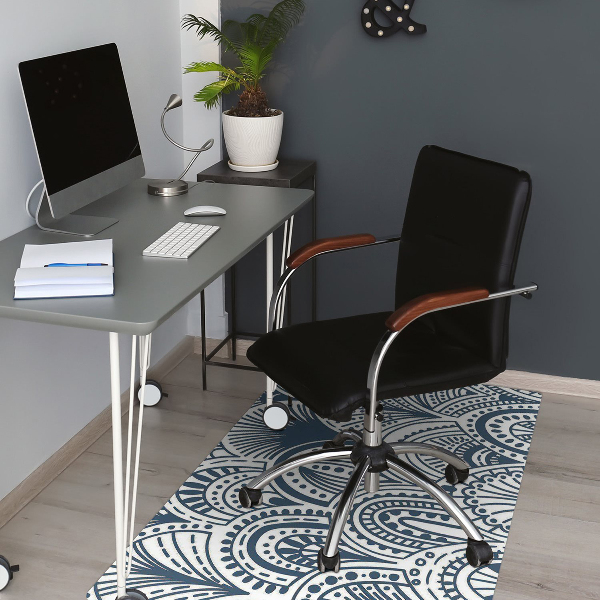 Alfombrilla para silla de escritorio Patrón marroquí