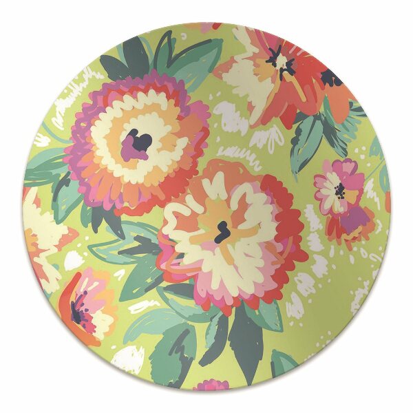 Alfombra silla escritorio Flores coloridas