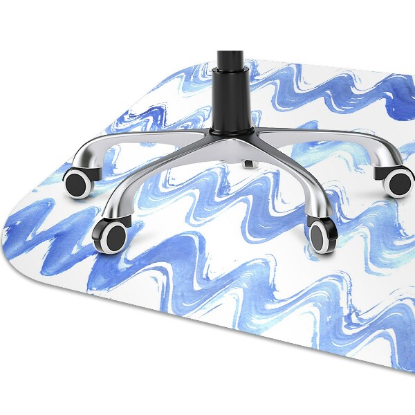 Alfombra para silla de escritorio Olas de acuarela