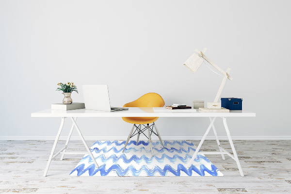 Alfombra para silla de escritorio Olas de acuarela
