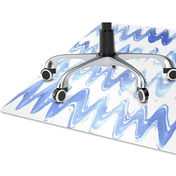 Alfombra para silla de escritorio Olas de acuarela
