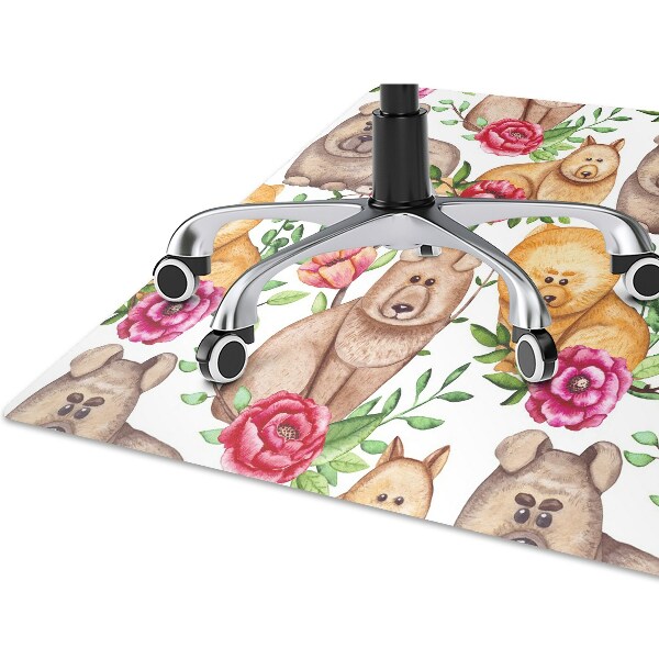 Alfombra para silla de escritorio Chow chow dogs
