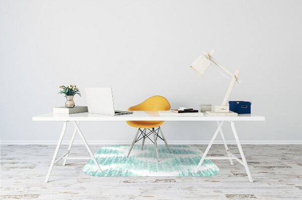 Alfombrilla para silla de escritorio Bosque pintado