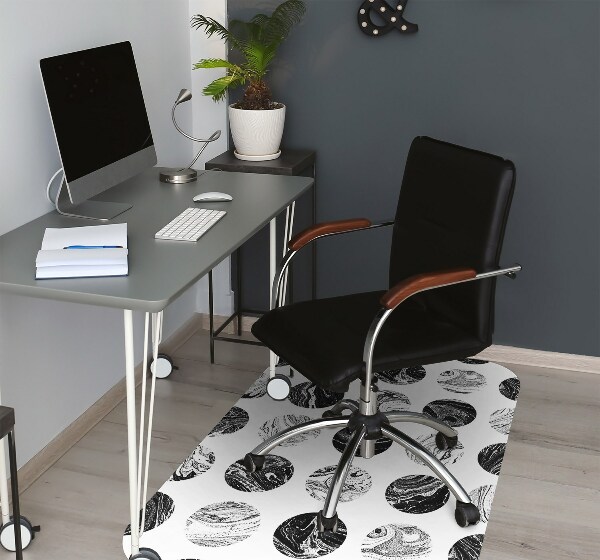 Alfombra silla ordenador Luna estampada