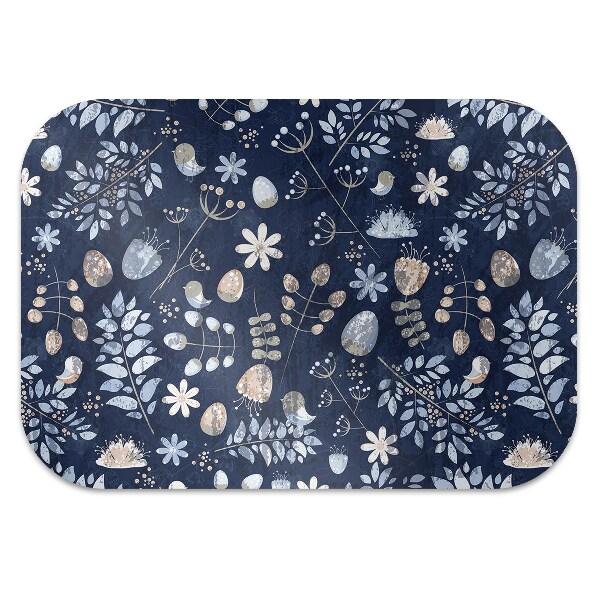 Alfombra silla ordenador Hojas escandinavas