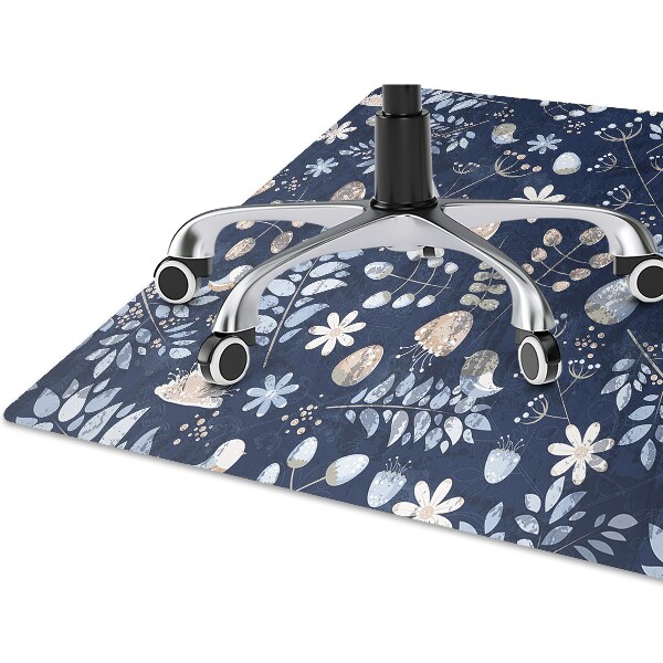 Alfombra silla ordenador Hojas escandinavas