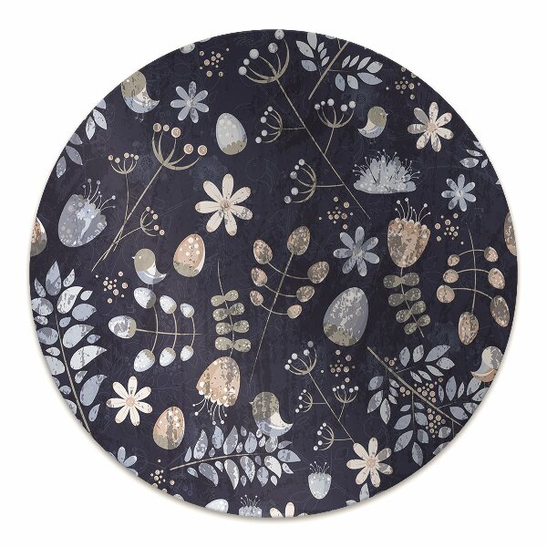 Alfombra silla ordenador Hojas escandinavas