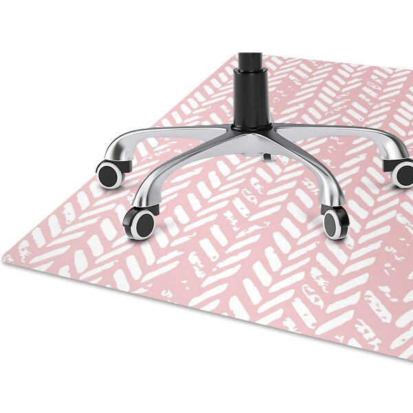 Alfombra para silla de escritorio Herringbone rosa