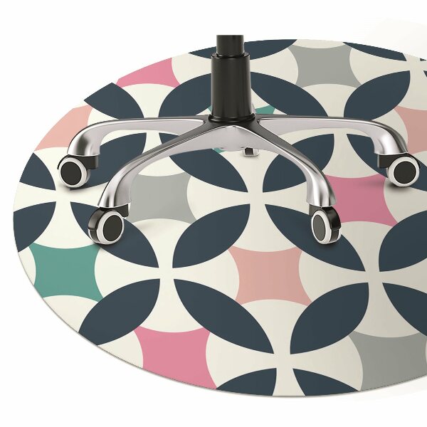 Alfombra para silla de escritorio Patrón retro pastel