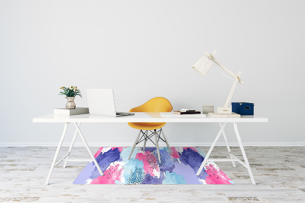 Alfombra protectora suelo para silla Abstracción de acuarela