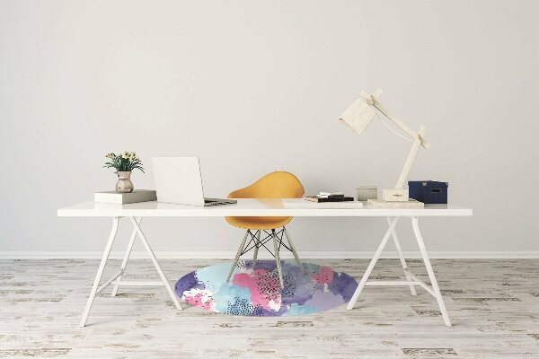 Alfombra protectora suelo para silla Abstracción de acuarela