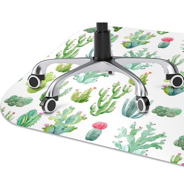 Alfombra silla ordenador Cactus pequeños
