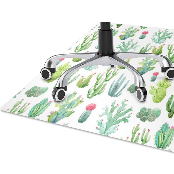 Alfombra silla ordenador Cactus pequeños