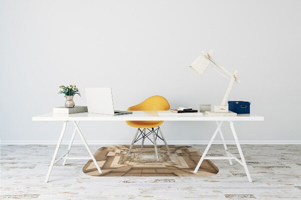 Alfombrilla para silla de escritorio Abstracción de la madera