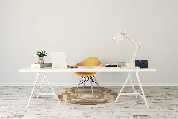 Alfombrilla para silla de escritorio Abstracción de la madera