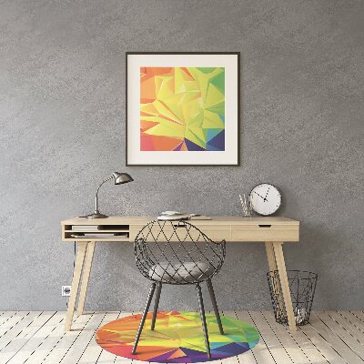 Alfombra para silla de escritorio Abstracción de color