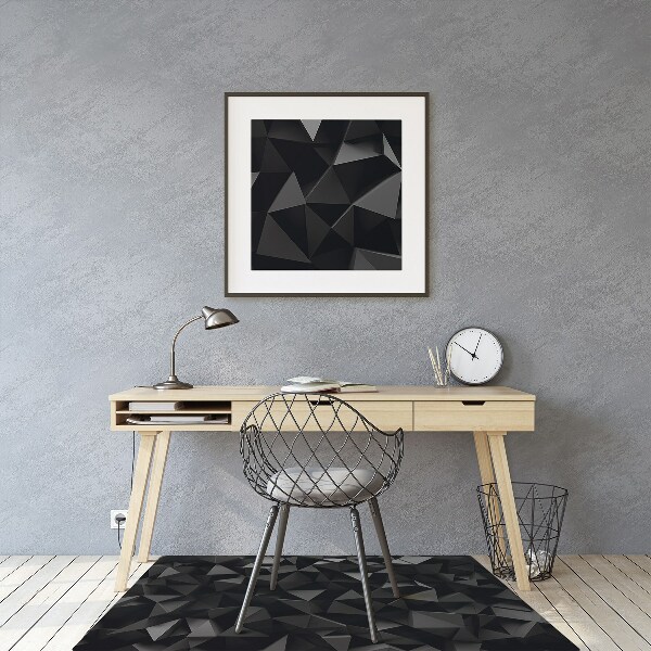 Alfombrilla para silla de escritorio Abstracción negra