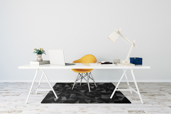 Alfombrilla para silla de escritorio Abstracción negra
