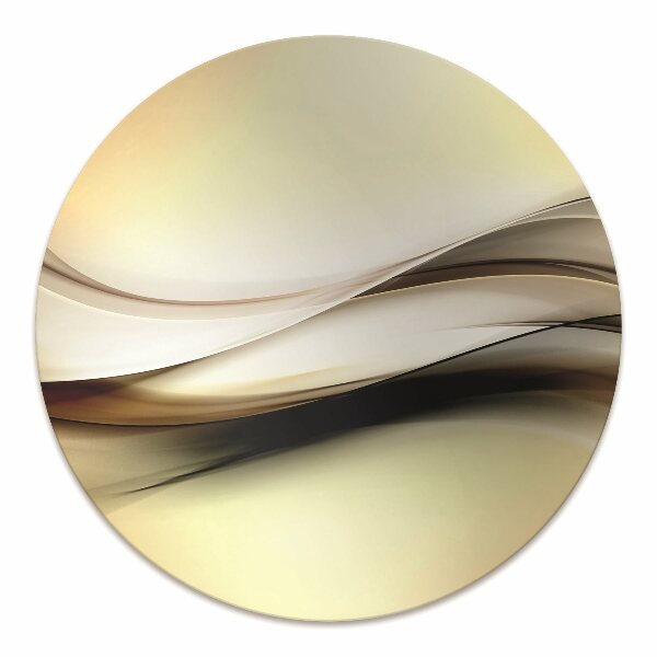 Alfombra silla ordenador Abstracción beige