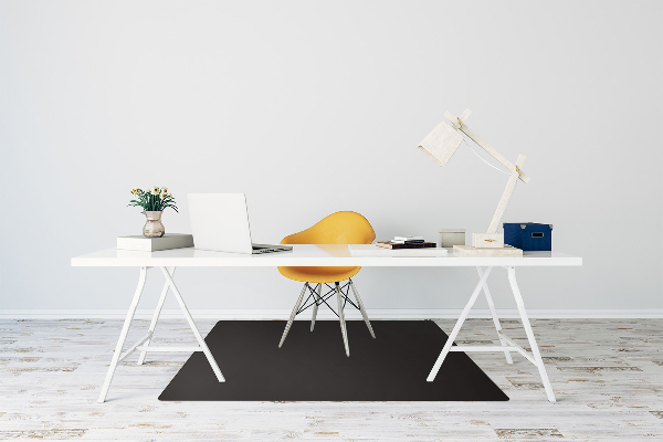 Alfombra para silla de escritorio De color negro